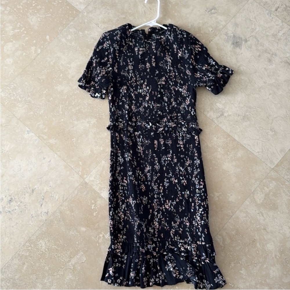 Olivaceous Navy Floral Dress